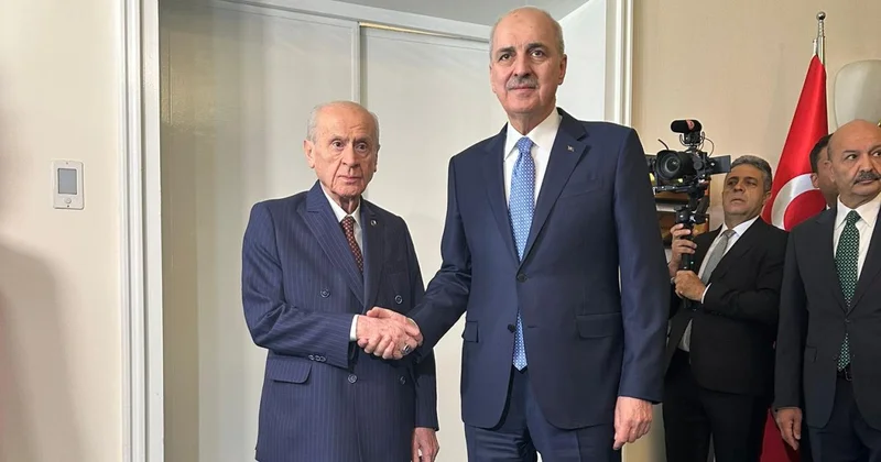 Numan Kurtulmuş tan TBMM de Devlet Bahçeli ye ziyaret