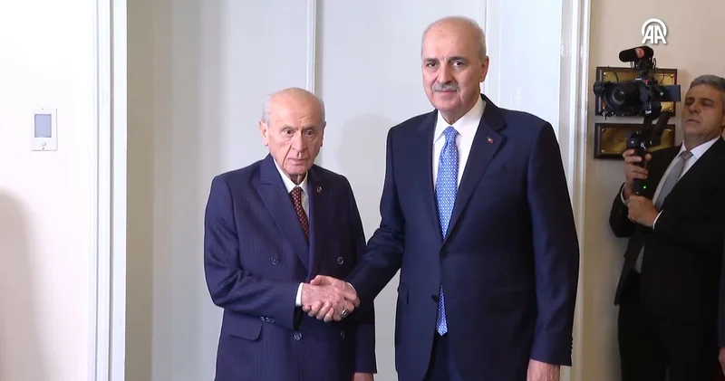 TBMM Başkanı Kurtulmuş ile MHP lideri Bahçeli görüştü; gündem terörsüz Türkiye süreci