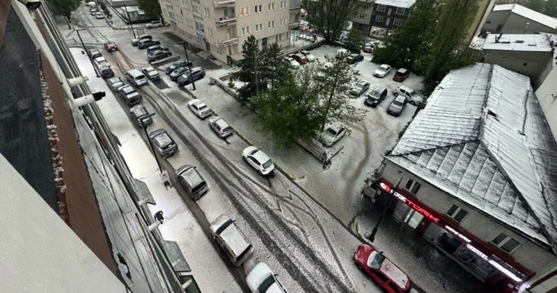 Ardahan da şiddetli sağanak ve dolu etkili oldu Güncel haberler