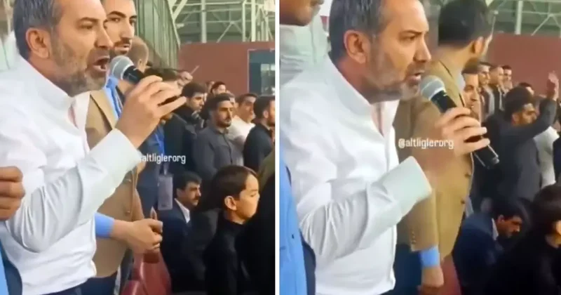 Yarıda kalan maçtaki olay anonsu Belediye Başkanı yapmış