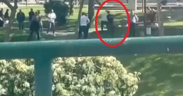 Silahlı kavga cep telefonu kamerasında; 1 yaralı Bursa Haberleri