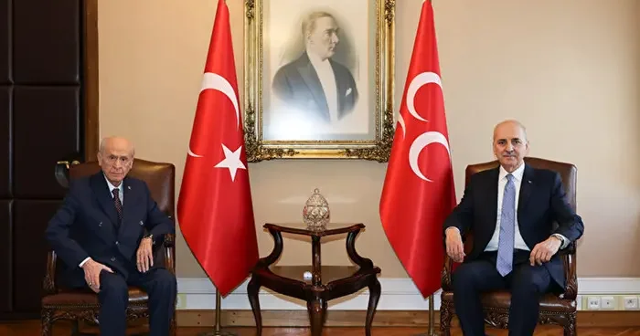 Bahçeli yi ziyaret eden Kurtulmuş tan açıklama: Terör belası artık tarihin çöplüğüne atılıyor Komisyon için net bir mesaj verdi