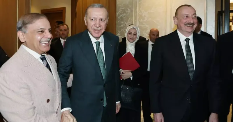 Bakü de üçlü görüşme... Erdoğan, Aliyev ve Şerif bir arada!