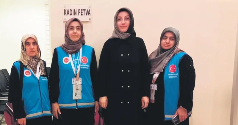 Kadın hacı adaylarına fetva hizmeti