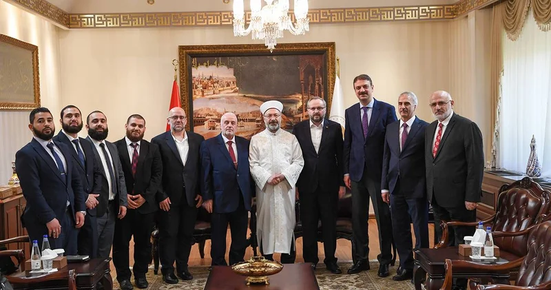 Diyanet İşleri Başkanı Erbaş Suriyeli bakanla görüştü