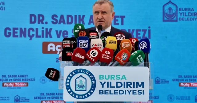 Gençlik ve Spor Bakanı Bak, Bursa da gençlik ve spor merkezi açılışında konuştu: Bursa Haberleri