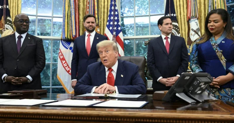 Afrika daki 30 yıllık savaş bitince Trump gözünü hem nobele hem de madenlere dikti