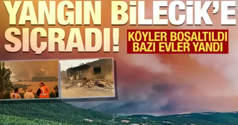 Orman yangını il değiştirdi! Köyler boşaltıldı, Bakan Yumaklı bölgeye hareket etti!