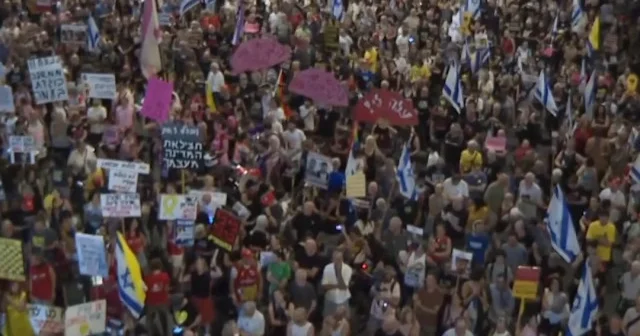 İsraillilerden Netanyahu hükümetine karşı protesto VİDEO İZLE