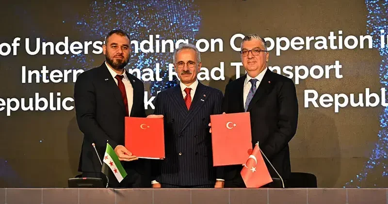 Suriye ile Uluslararası Karayolu Taşımacılığı Alanında İş Birliğine İlişkin Mutabakat Zaptı imzalandı