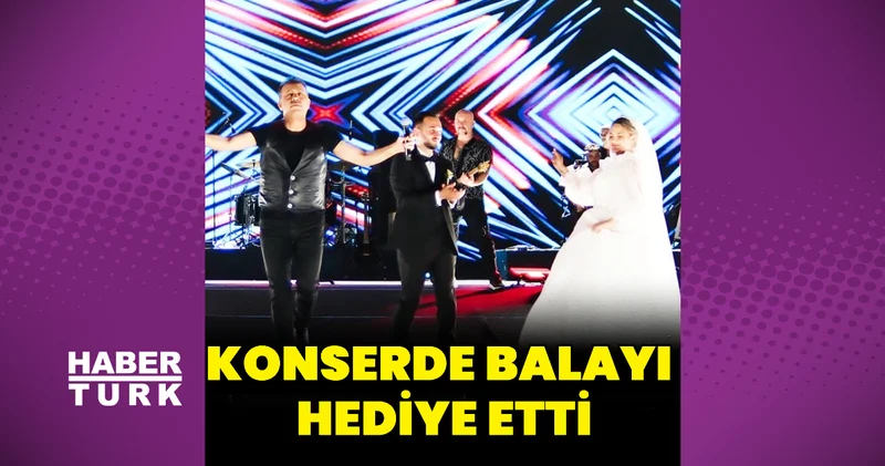 Haluk Levent ten konserde gelin damata balayı sürprizi Magazin haberleri