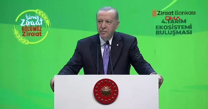 Cumhurbaşkanı Erdoğan: Tarım kredisi 700 milyar lirayı aşmış durumda