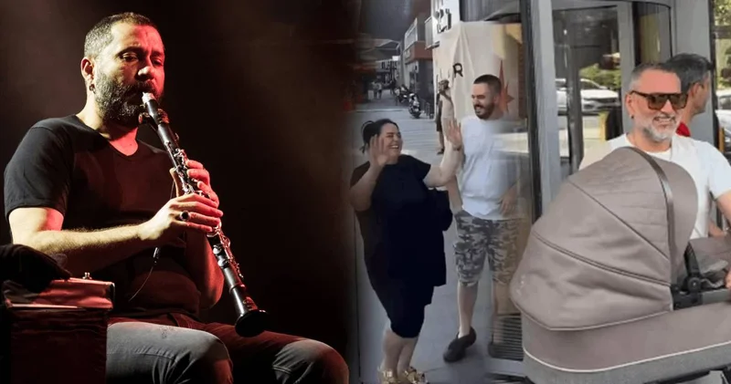 Ünlü klarnetçinin ailesine yeni bir üye daha: Hastane önünde davul zurna şov!