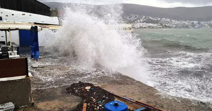 Bodrum Datça arası denizlerde fırtına uyarısı!