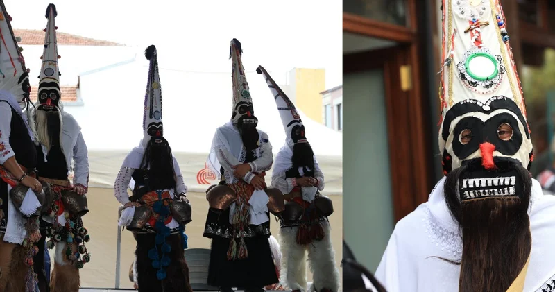 Edirne sokaklarında maskeli dans! Kötü ruhlar kukerle kovuldu
