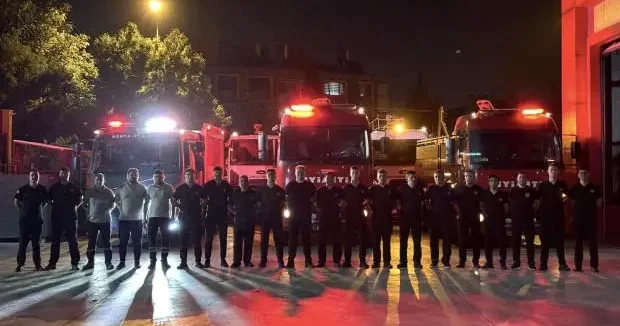 Konya haberleri Konya Büyükşehir den Bursa ya itfaiye desteği 28 Temmuz 2025