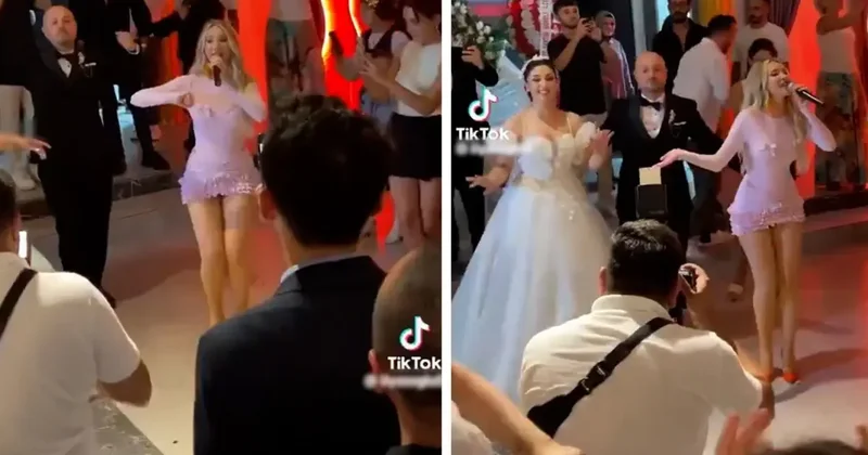 Dünyaca ünlü şarkıcı Otilia, Giresun daki bir düğünde sahne aldı