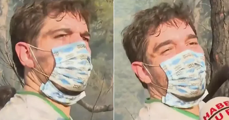 Kaç saattir çalışıyorsunuz? sorusuna yangın söndürme gönüllüsünden mest eden yanıt