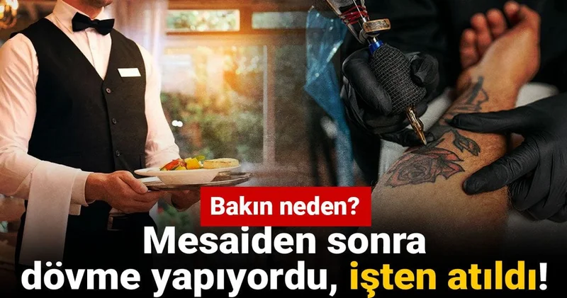 Mesaiden sonra dövme yapıyordu, işten atıldı! Bakın neden?