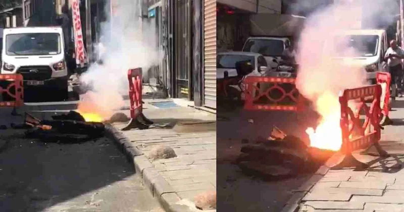 Kağıthane de elektrik kabloları patladı!
