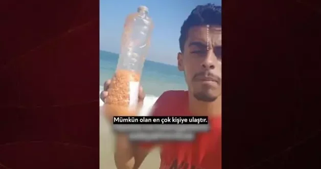 Denizden gelen umut: Gazze sahilinde bulunan şişedeki not yürek burktu