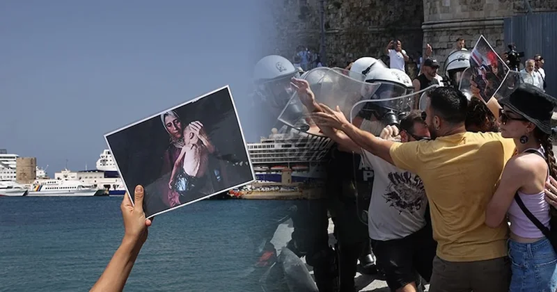 İsrail gemisine Filistin destekçilerinden protesto Sözcü Gazetesi