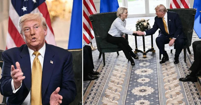 ABD ve AB anlaştı: Trump Bence bu şimdiye kadarki en büyük ticaret anlaşması dedi Dünya Ekonomisi Haberleri