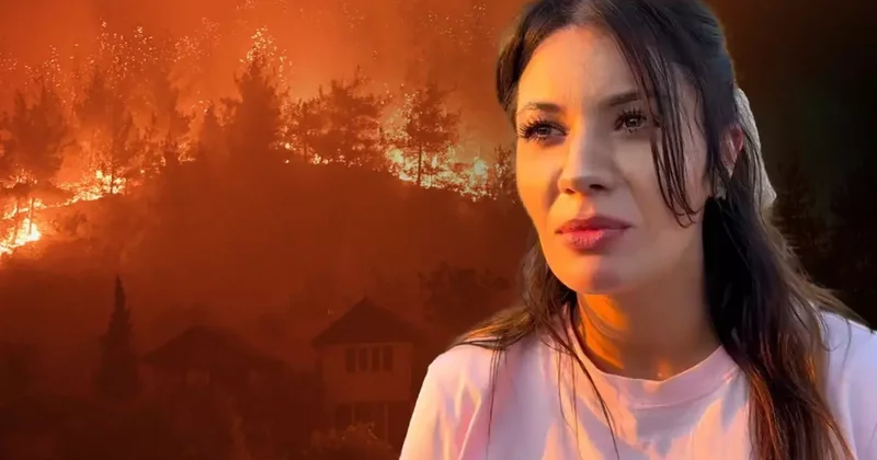 Yangına müdahale eden pilotun şahit olduğu anlar yürek burktu