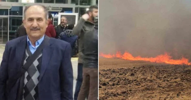 Tarladaki yangını söndürmek isterken alevlerin arasında kalarak yaşamını yitirdi Çorum Haberleri