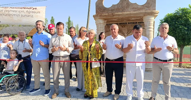 Safiye Soyman, vefat eden oğlu adına çeşme yaptırdı Burdur Haberleri