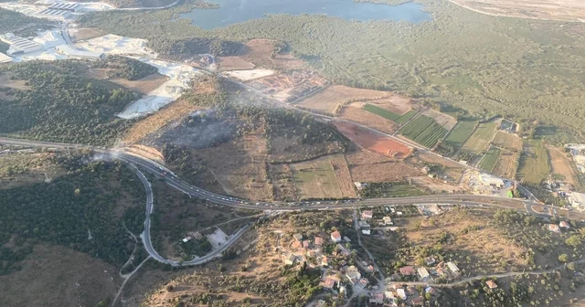 Milas ta zirai alandaki yangın söndürüldü Muğla Haberleri