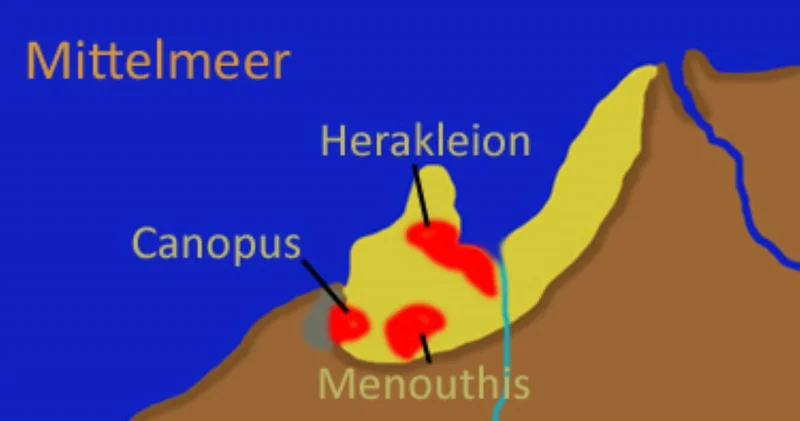 Denizin yuttuğu antik Mısır şehri Canopus parça parça su yüzüne çıkarılıyor