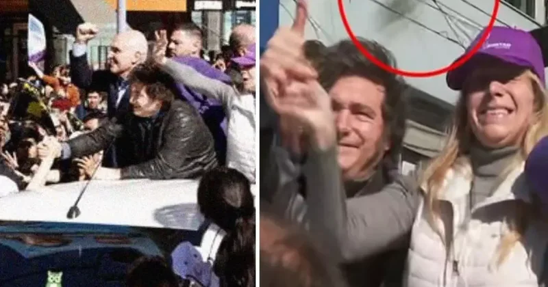 Milei nin Konvoyuna Taşlı Saldırı
