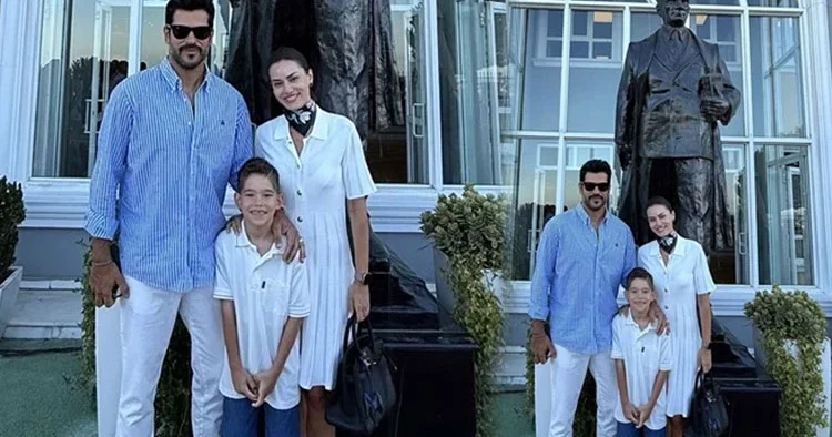 Ünlü çiftin büyük heyecanı... Karan ilkokullu oldu!