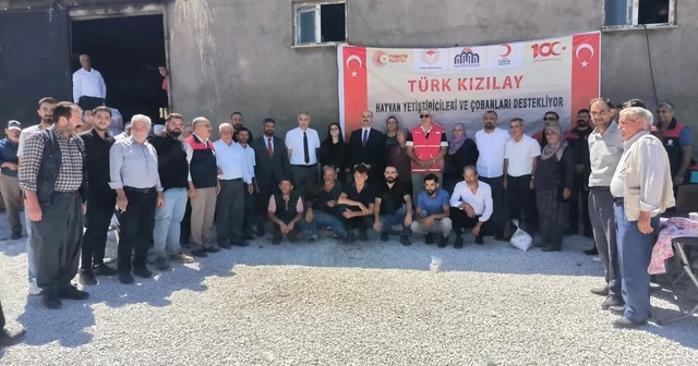 Türk Kızılay dan Doğanşehir de hayvan yetiştiricilerine destek Malatya Haberleri