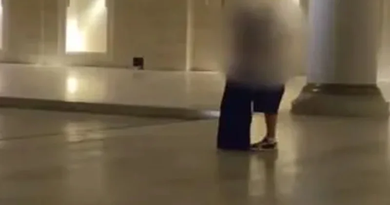 Çamlıca Cami avlusunda ahlaksız görüntüler! İnfial yarattı