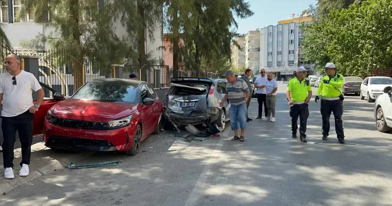 Aydın da topuklu ayakkabı kazası: 5 araca birden çarptı!