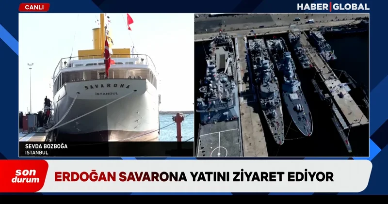 Cumhurbaşkanı Erdoğan Atatürk ün manevi mirası Savarona yı ziyaret etti