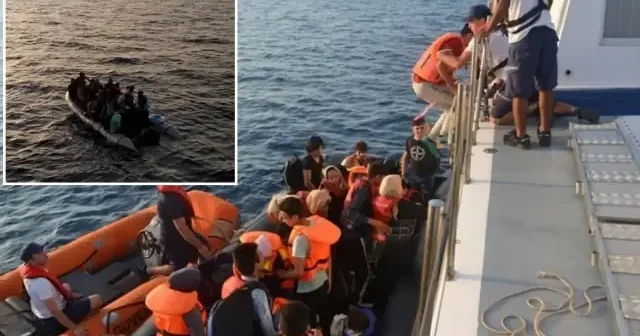 İzmir açıklarında iki operasyon: 32 düzensiz göçmen yakalandı 35 göçmen kurtarıldı İzmir Haberleri