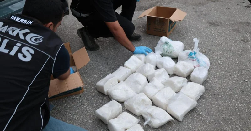Mersin de 31 kilo 550 gram sentetik uyuşturucu ele geçirildi