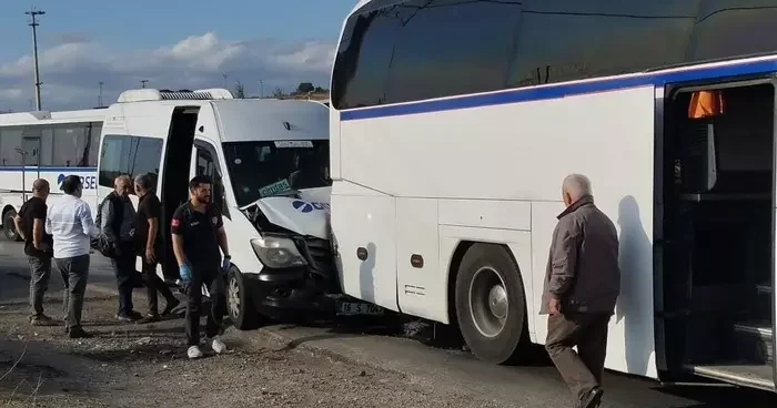 Gemlik’te zincirleme kaza: 9 işçi yaralandı