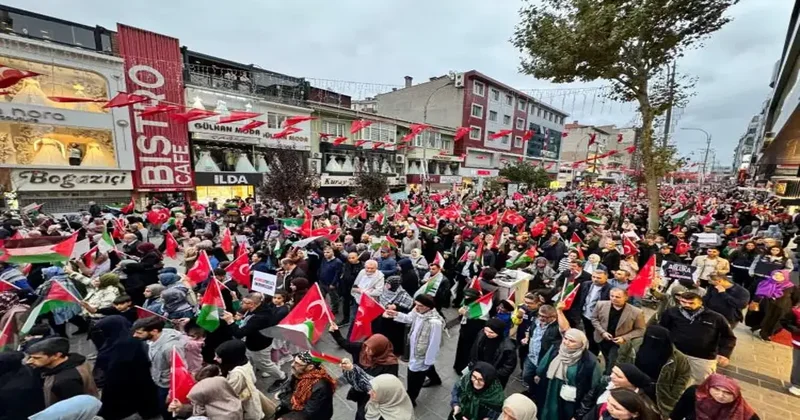 Ümraniye den Gazze ye vicdan yürüyüşü