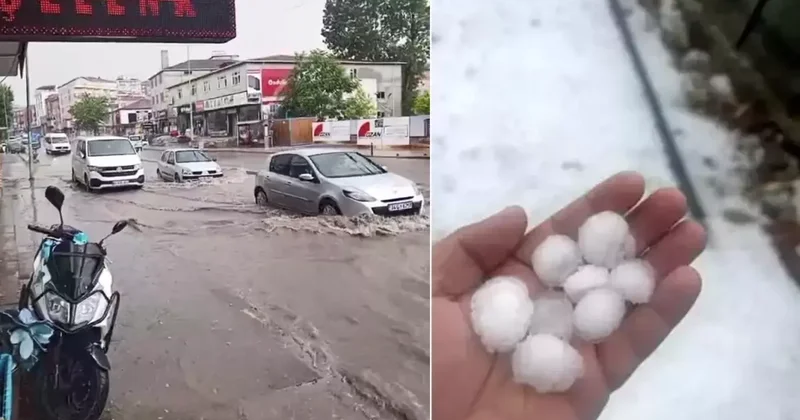 İstanbul da Kısa Süreli Dolu Yağışı