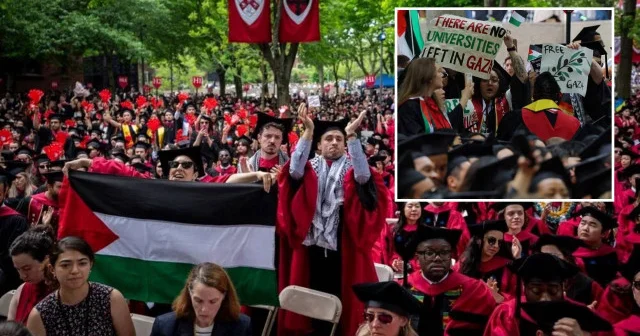 Harvard ın mezuniyetine katılan öğrenci yakınları Trump hükümetinin politikalarına tepkili Avrupa Haberleri