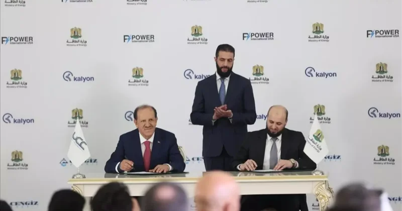 İmzalar atıldı: Suriye nin enerji sektörüne 7 milyar dolarlık yatırım!