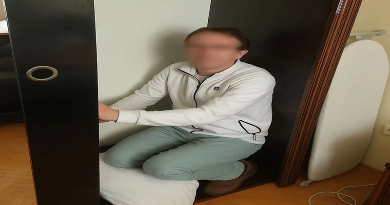 10 suçtan aranan hükümlü dolaptan çıktı