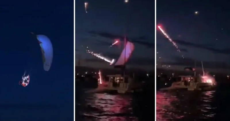 Emekli astsubayın gösteri uçuşu hastanede bitti