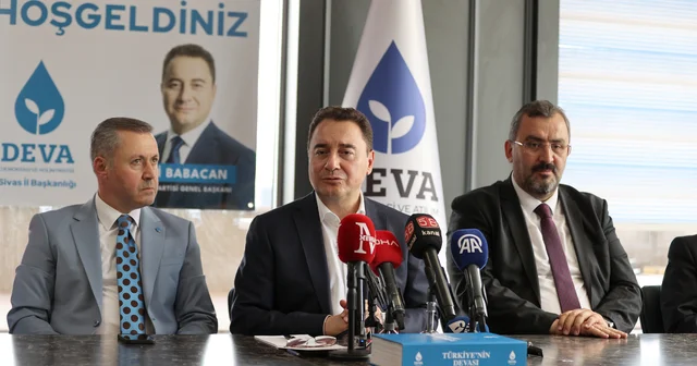 DEVA Partisi Genel Başkanı Babacan, Sivas ta basın toplantısı düzenledi Sivas Haberleri