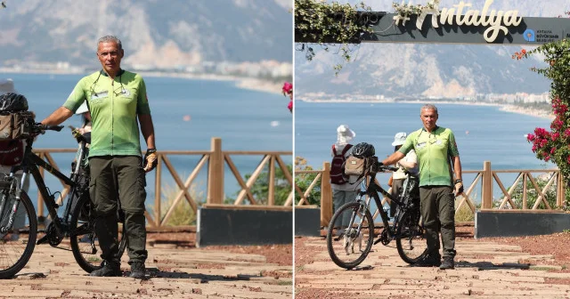 Dünya turu hayaline pedal çevirerek 29 ülkeyi bisikletle gezdi Antalya Haberleri