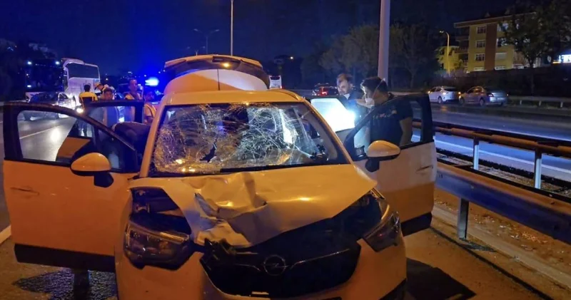 TEM otoyolunda feci kaza: Kaşıya geçmeye çalışan yaya öldü